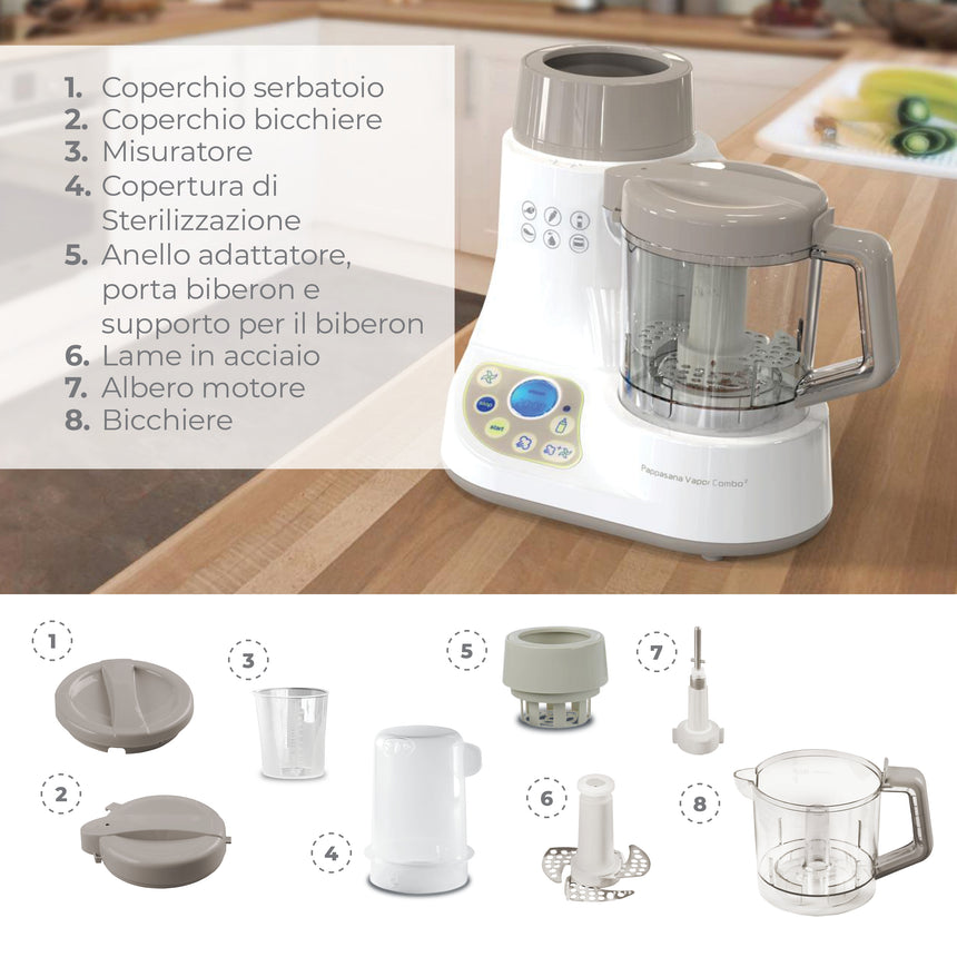 Nuvita Cuocipappa e scaldabiberon Pappasana Vapor Combo 2