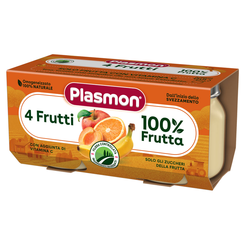 Plasmon Omogeneizzato di 4 Frutti 160 g (2x80 g)