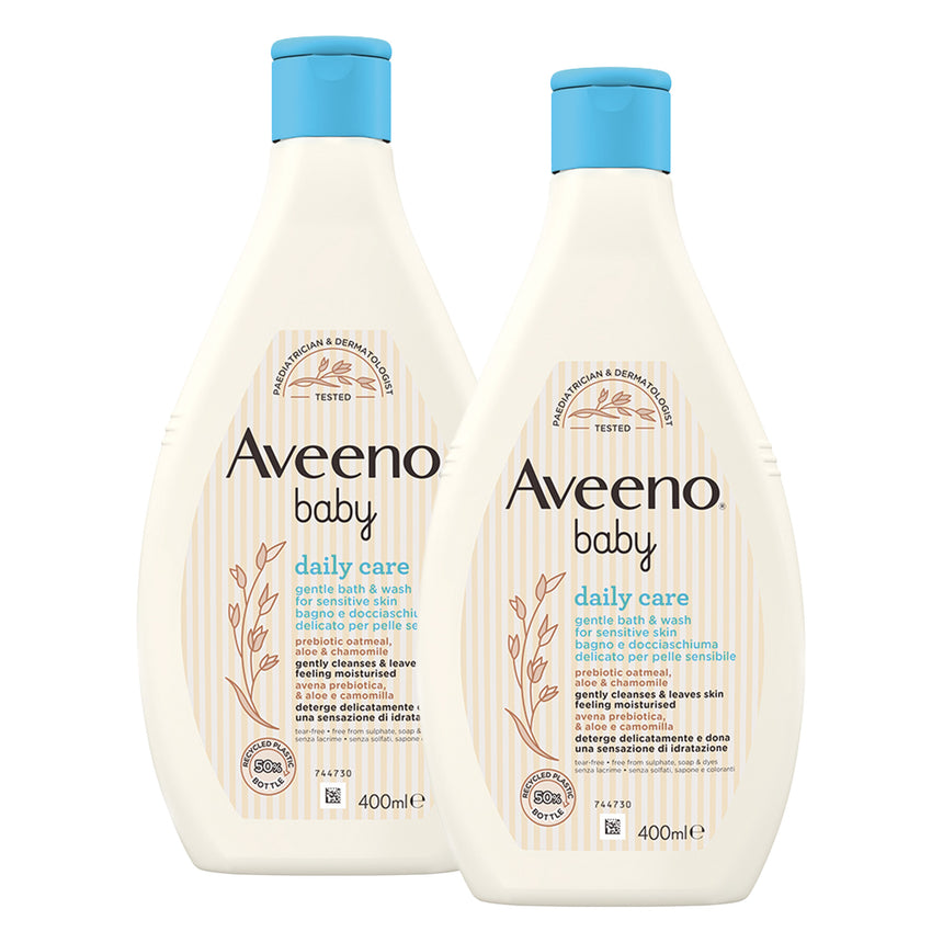 Aveeno Baby Bagno e docciaschiuma Daily Care Bipacco 800 ml (2x400 ml)