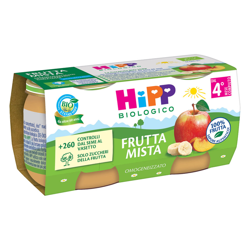 HiPP Omogeneizzato di Frutta Mista Bio 160 g (2x80 g)
