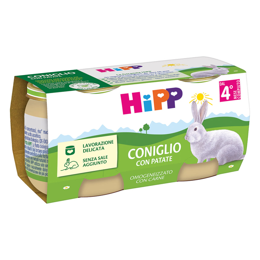 HiPP Omogeneizzato di Coniglio con patate 160 g (2x80 g)