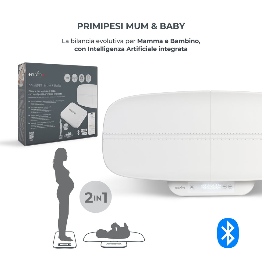 Nuvita Bilancia Smart Neonati e Gravidanza PrimiPesi Mum & Baby