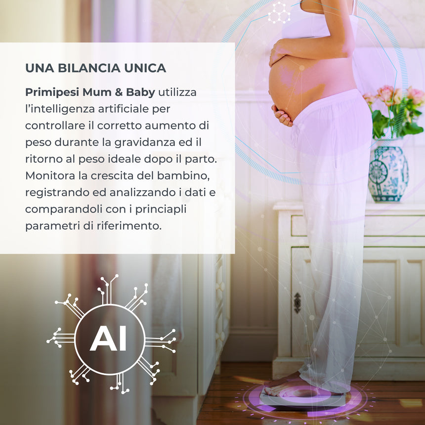 Nuvita Bilancia Smart Neonati e Gravidanza PrimiPesi Mum & Baby