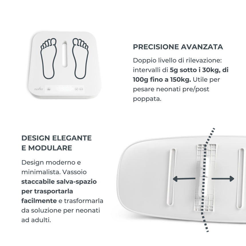 Nuvita Bilancia Smart Neonati e Gravidanza PrimiPesi Mum & Baby