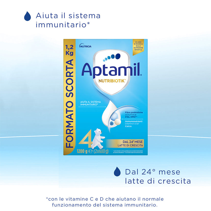 Aptamil Latte di Crescita 4 in polvere 1200 g (2x600 g)