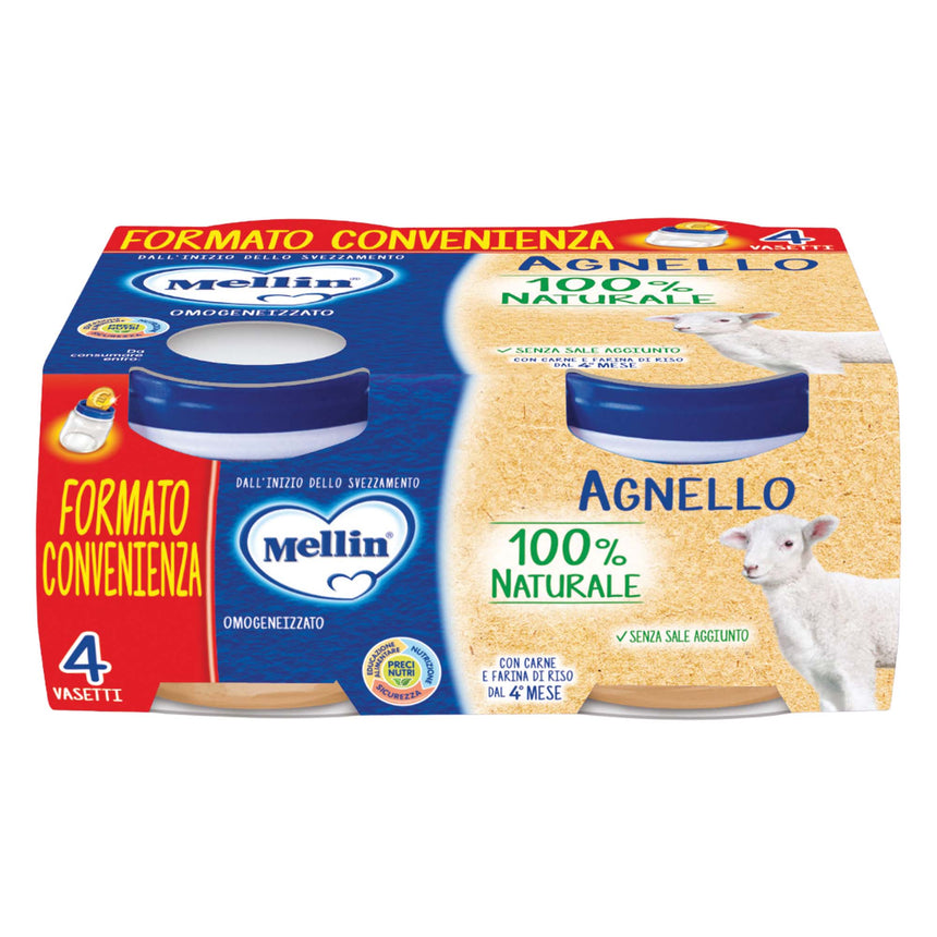 Mellin Omogeneizzato di Agnello 320 g (4x80 g)