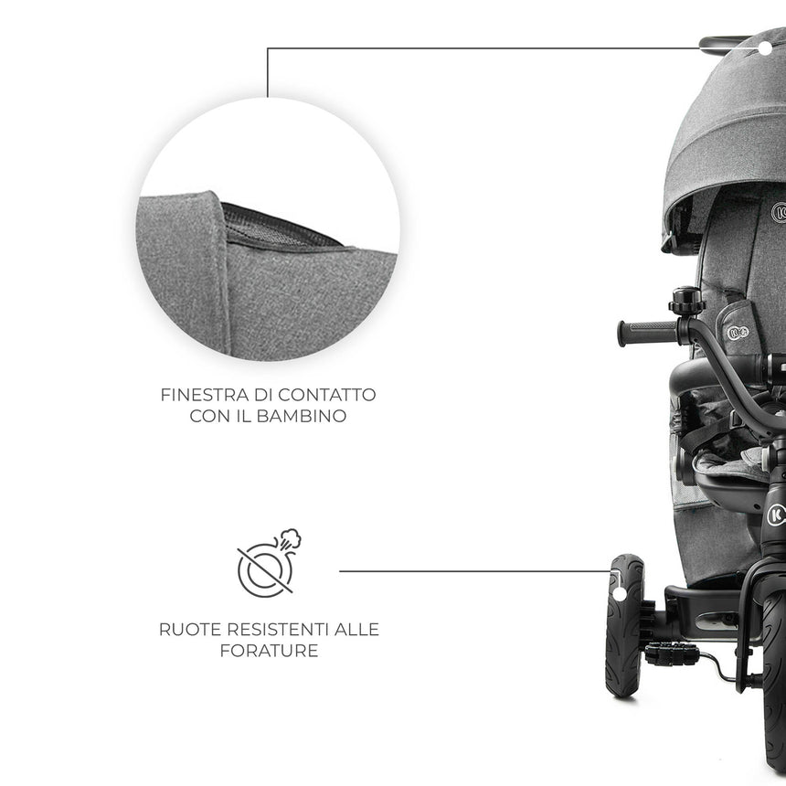 Kinderkraft Triciclo Evolutivo 5in1 Easytwist +9 mesi