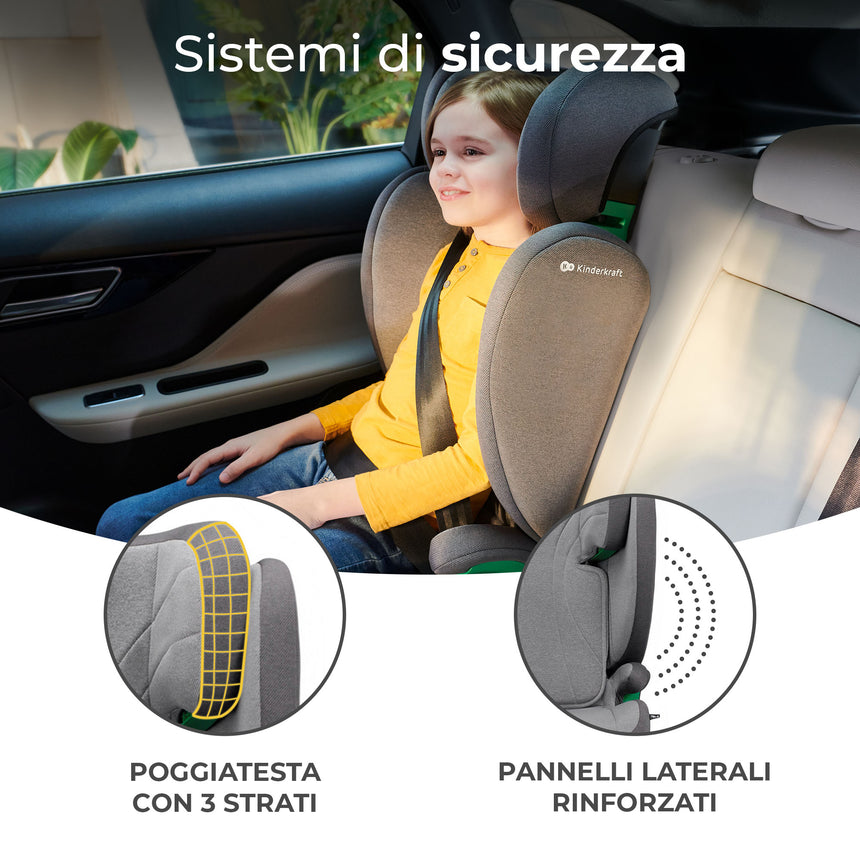 Kinderkraft Seggiolino Auto Junior Fix 2 i-Size 100-150 cm