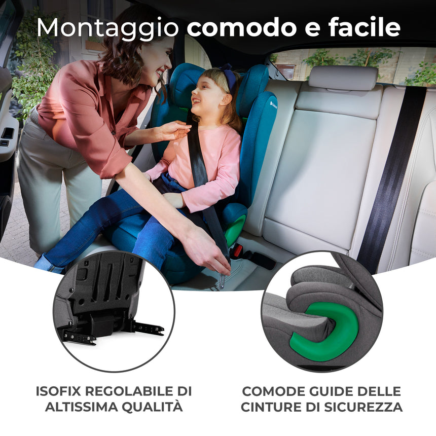 Kinderkraft Seggiolino Auto Junior Fix 2 i-Size 100-150 cm