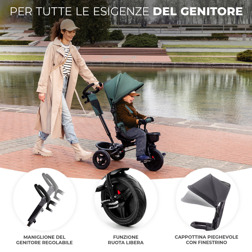 Kinderkraft Triciclo Evolutivo Aveo +9 mesi
