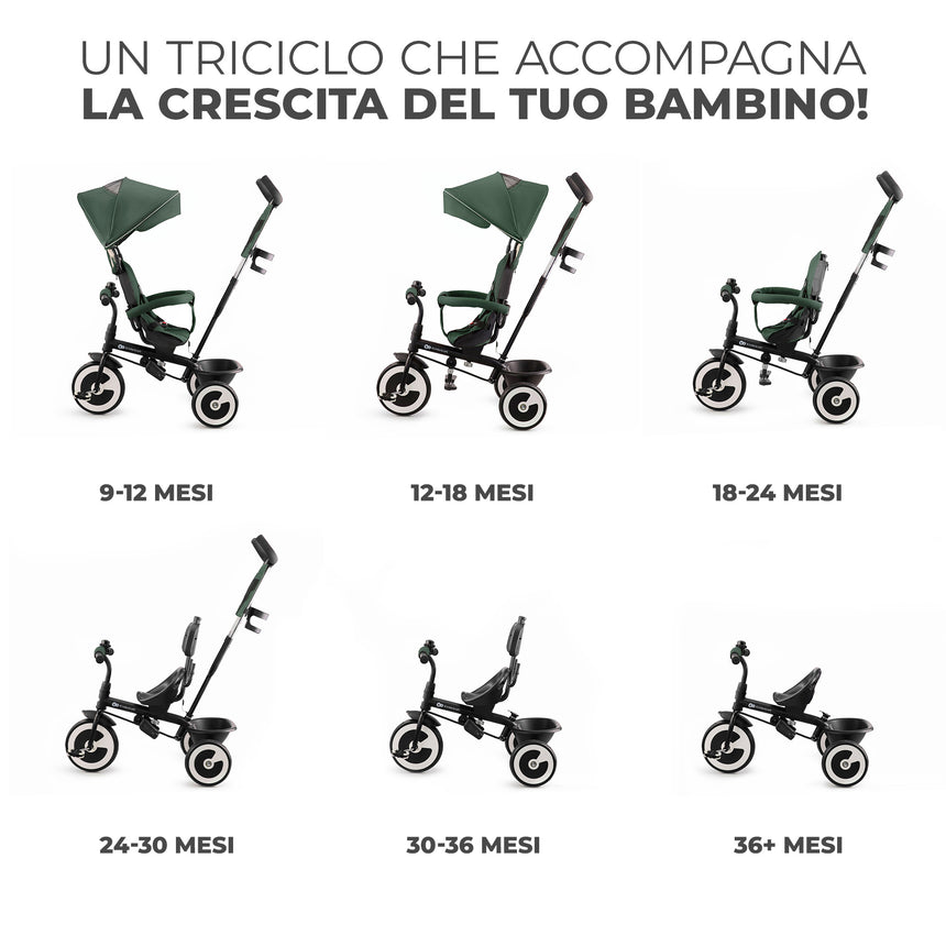 Kinderkraft Triciclo Evolutivo Aston +9 mesi