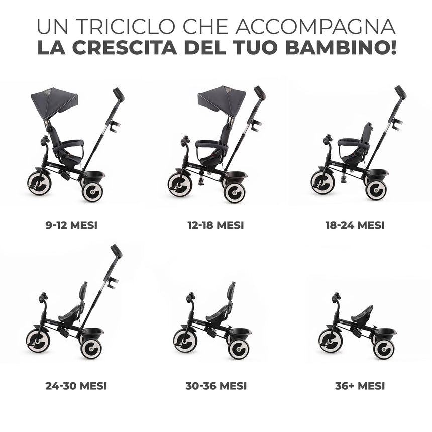 Kinderkraft Triciclo Evolutivo Aston +9 mesi