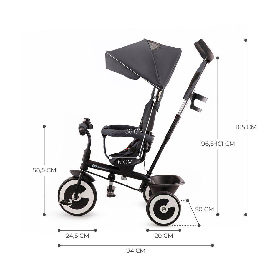 Kinderkraft Triciclo Evolutivo Aston +9 mesi