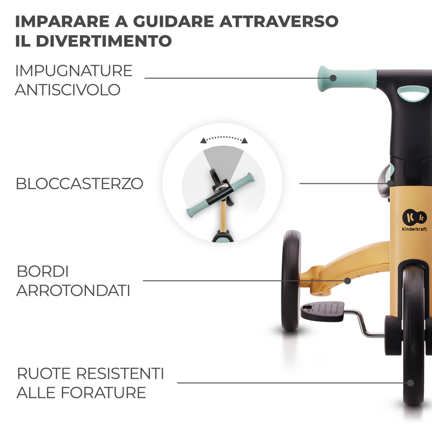 Kinderkraft Triciclo 3in1 4Trike +12 mesi