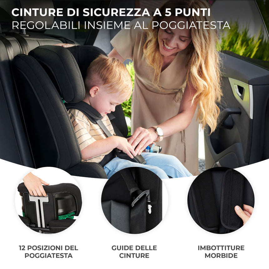 Kinderkraft Seggiolino Auto Safety Fix 2 i-Size 76-150 cm