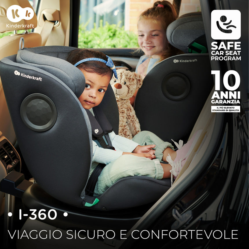 Kinderkraft Seggiolino Auto i-360 i-Size 40-150 cm