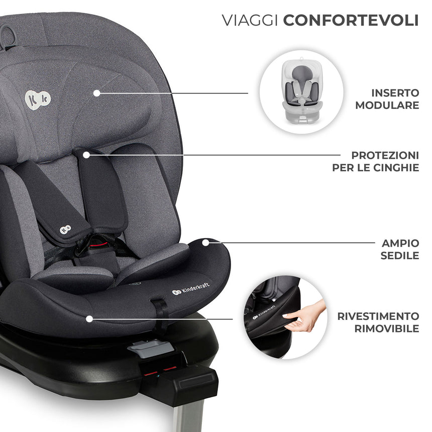 Kinderkraft Seggiolino Auto i-360 i-Size 40-150 cm