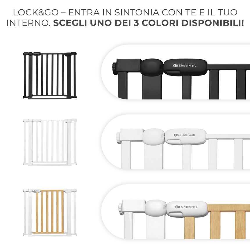 Kinderkraft Cancelletto di Sicurezza Lock&Go