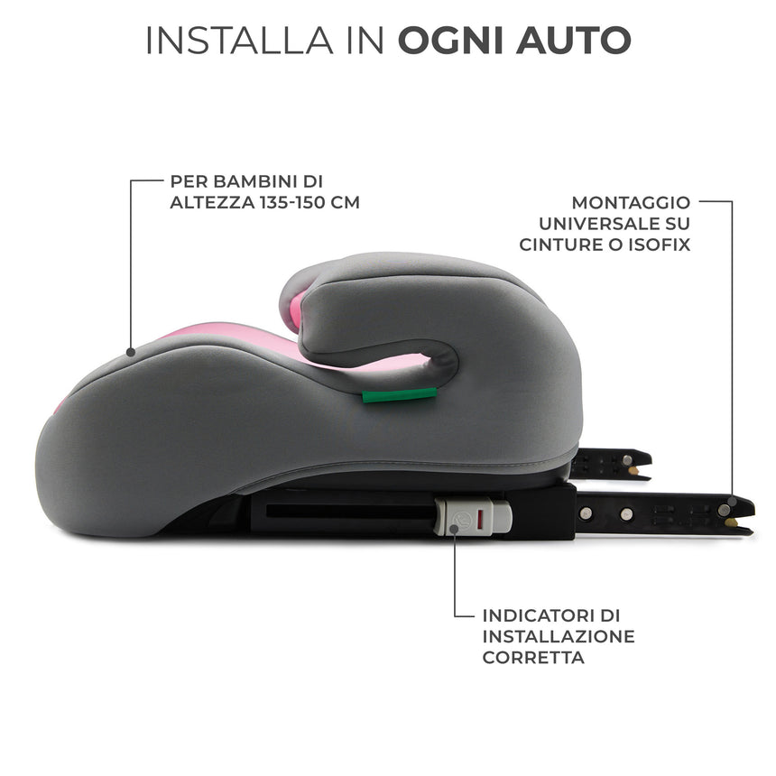 Kinderkraft Seggiolino Auto i-Boost i-Size 135-150 cm
