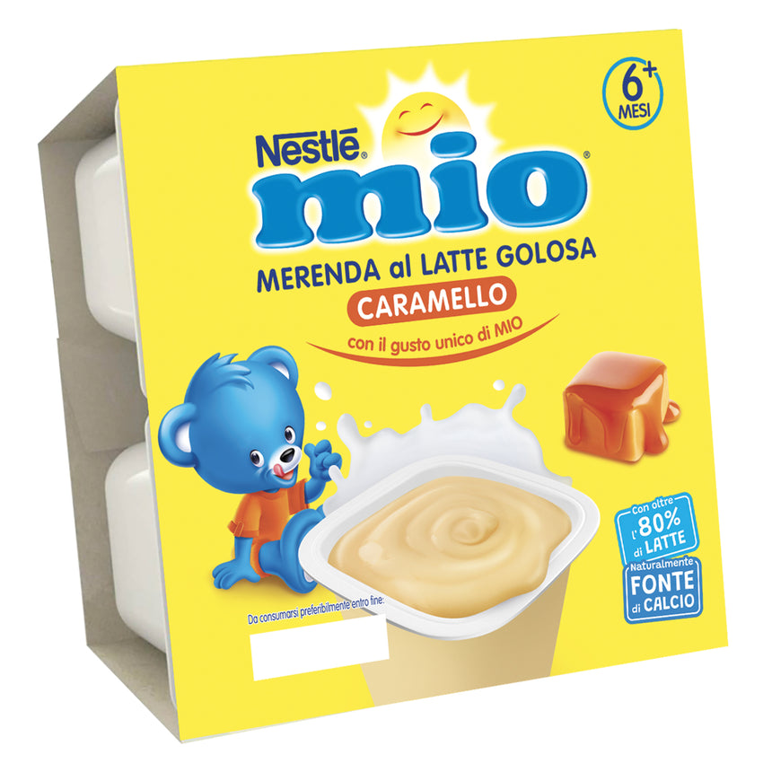 Nestlé MIO Merenda al Latte Caramello 400 g (4x100 g)