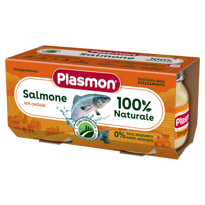 Plasmon Omogeneizzato di Salmone con patate 160 g (2x80 g)