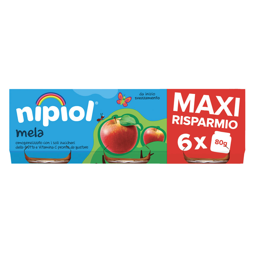 Nipiol Omogeneizzato di Mela 480 g (6x80 g)