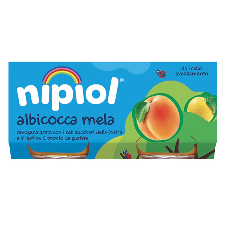 Nipiol Omogeneizzato di Albicocca e Mela 160 g (2x80 g)