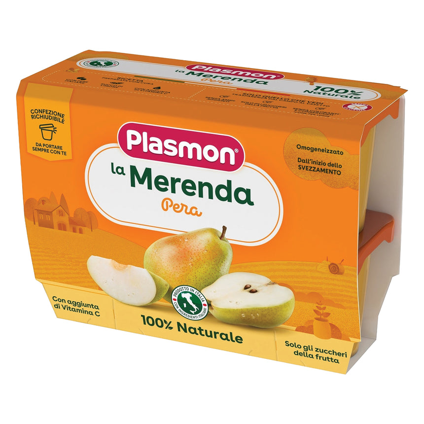 Plasmon Omogeneizzato Merenda di Pera 400 g (4x100 g)
