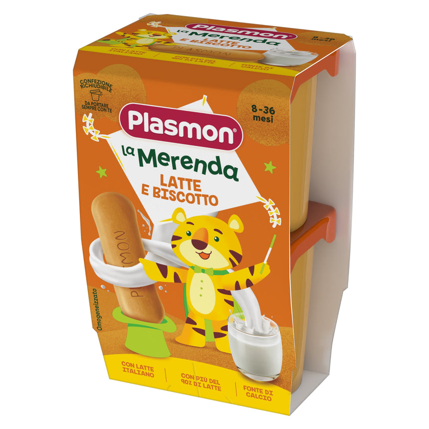 Plasmon Merenda Latte e Biscotto 240 g (2x120 g)