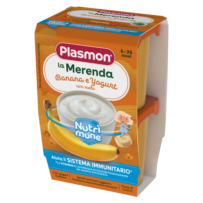 Plasmon Merenda Banana e Yogurt Nutrimune 240 g (2x120 g)