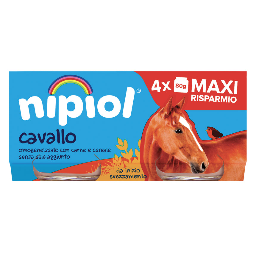 Nipiol Omogeneizzato di Cavallo 320 g (4x80 g)