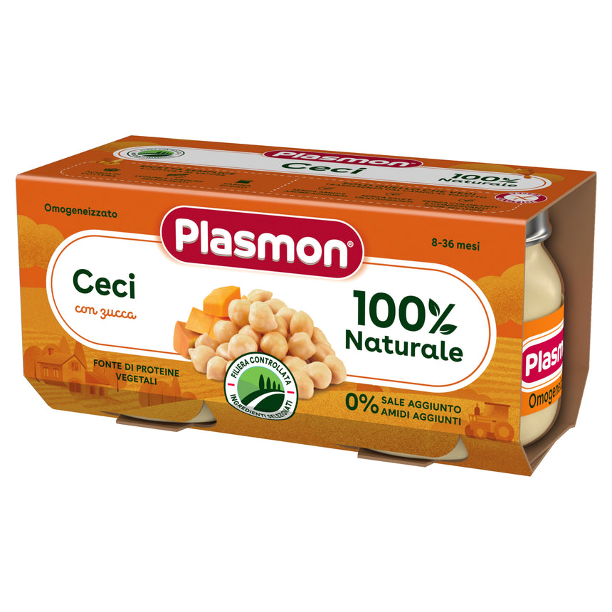 Plasmon Omogeneizzato di Ceci con zucca 160 g (2x80 g)