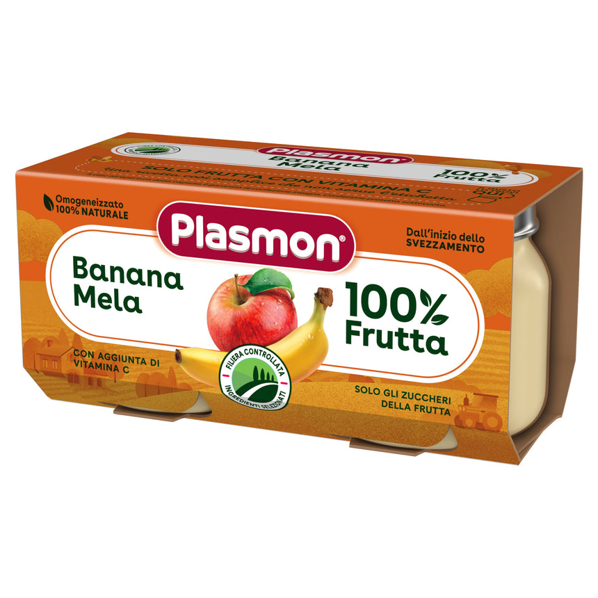 Plasmon Omogeneizzato di Banana e Mela 160 g (2x80 g)