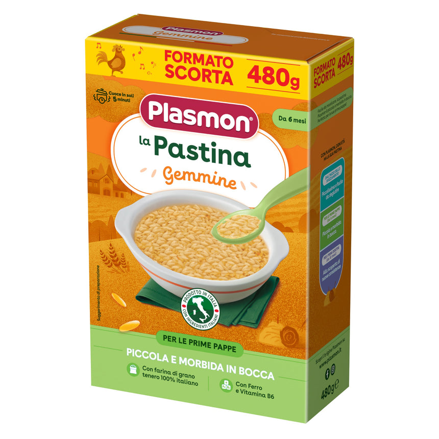 Plasmon Pastina Gemmine +6m 480 g