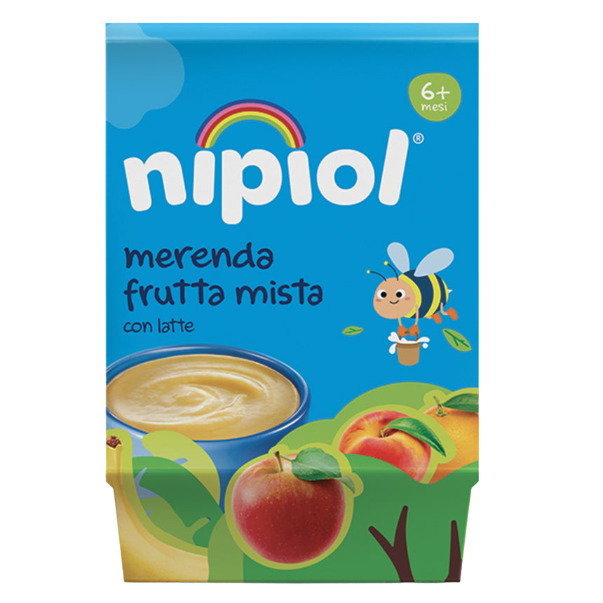 Nipiol Merenda di Frutta Mista 200 g (2x100 g)