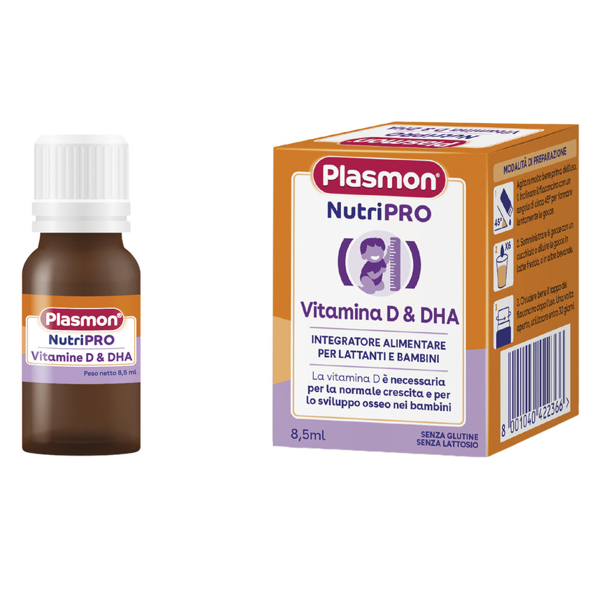 Plasmon Integratore NutriPRO Vitamina D & DHA 8,5 ml