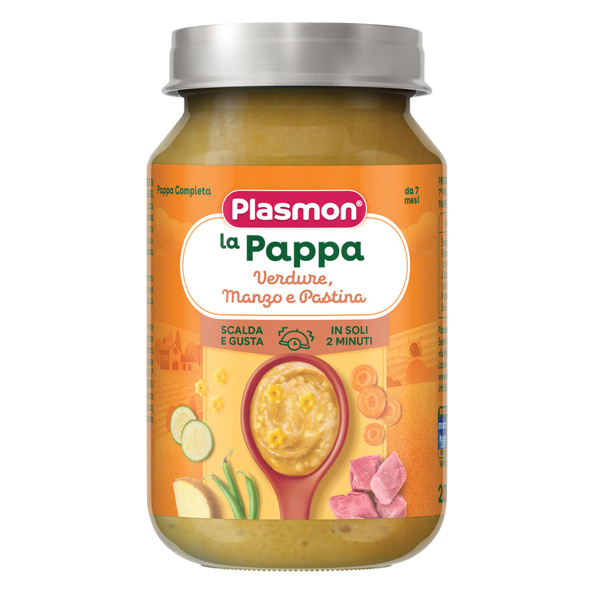 Plasmon Pappa Completa Verdure, Manzo e Pastina 200 g