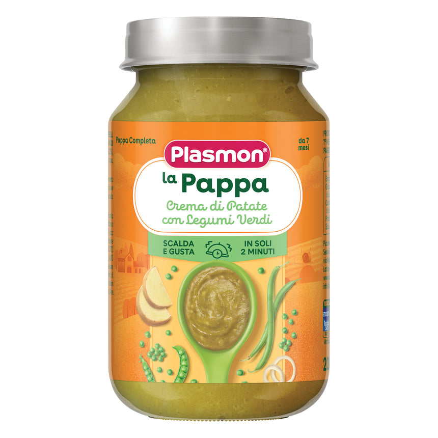 Plasmon Pappa Completa Crema di Patate con Legumi Verdi 200 g