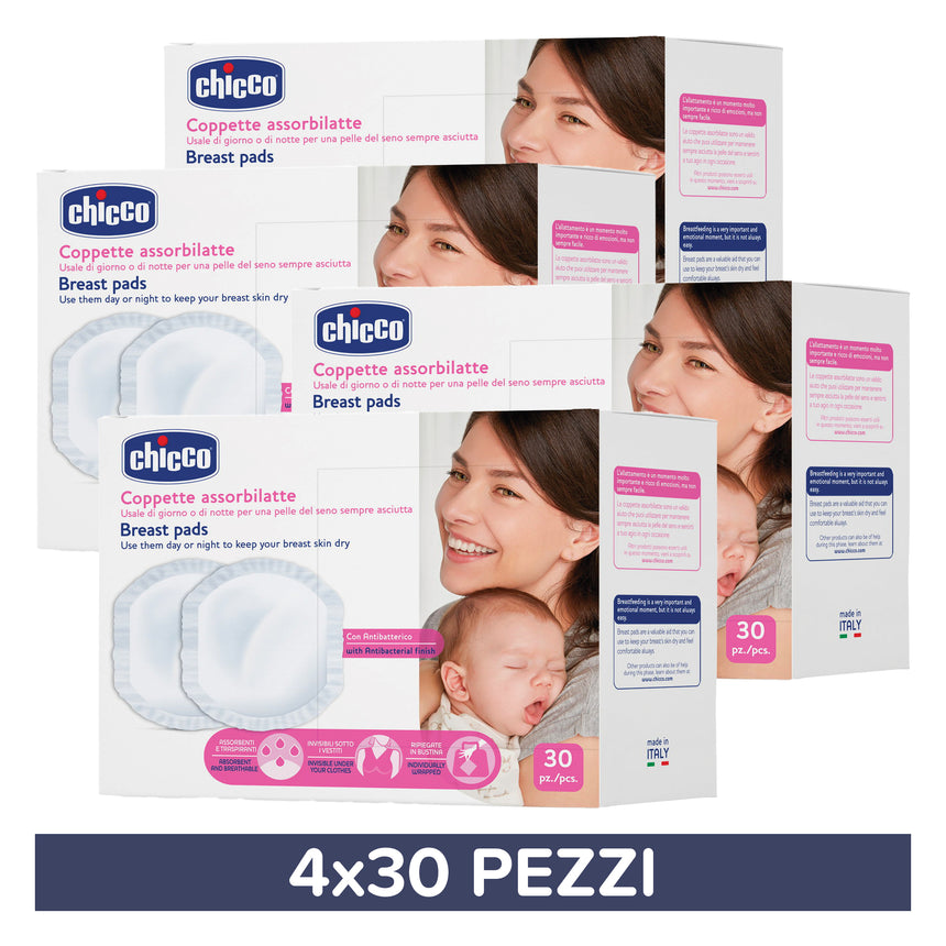 Chicco Coppette Assorbilatte Quadripack 120 pezzi (4x30 pezzi)