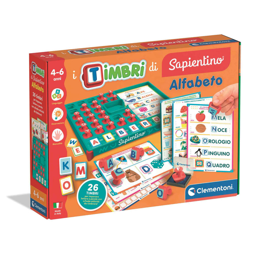 Sapientino Timbri Alfabeto dalla A alla Z 4-6 anni