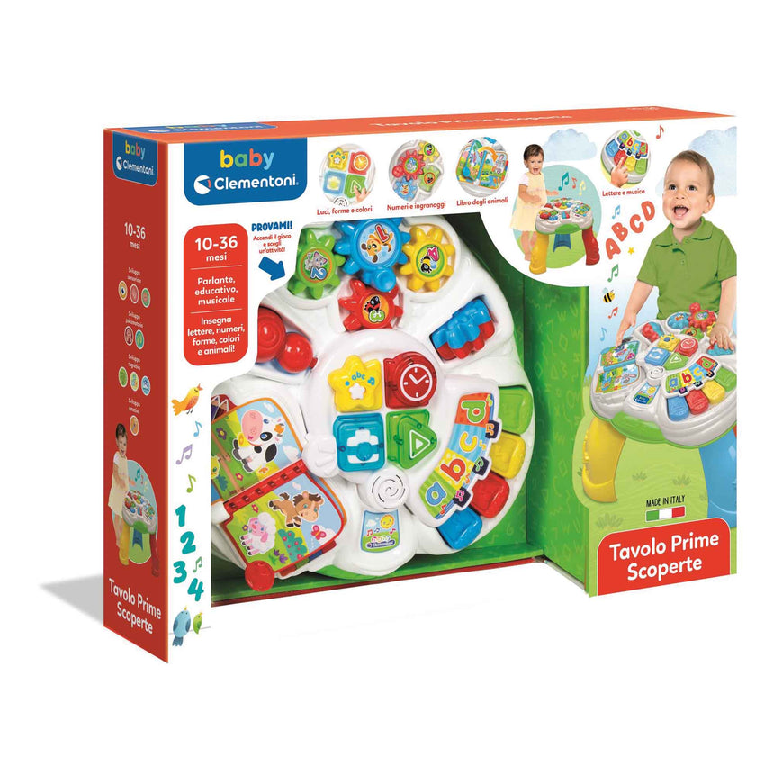 Baby Clementoni Tavolo Attività Prime Scoperte 10-36 mesi
