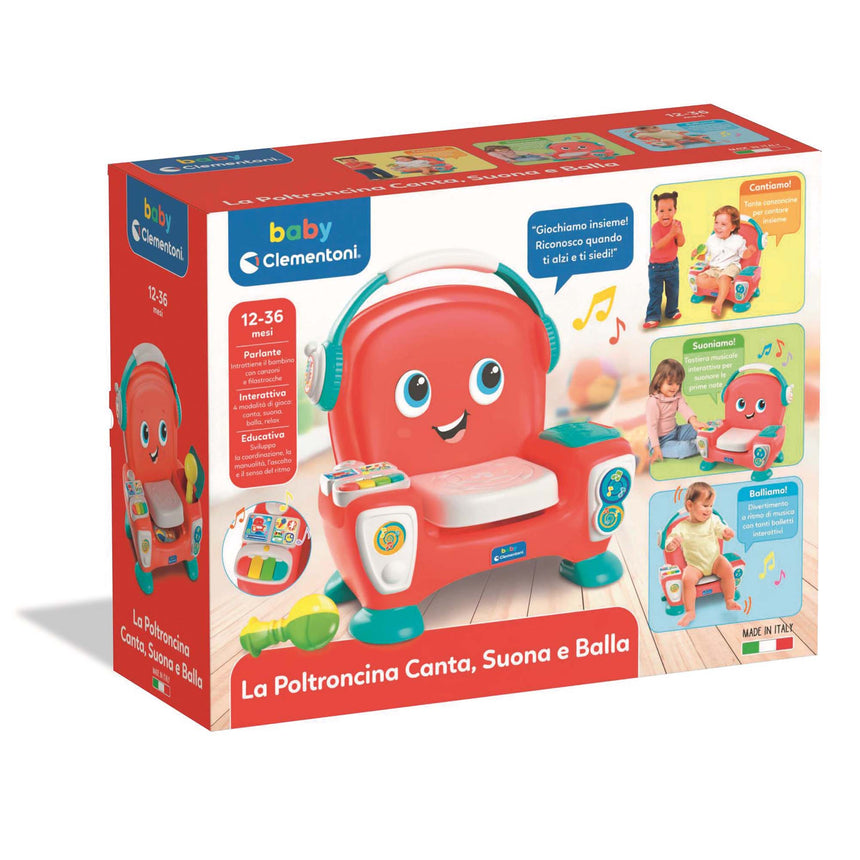 Baby Clementoni Poltroncina Canta, Suona e Balla 12-36 mesi