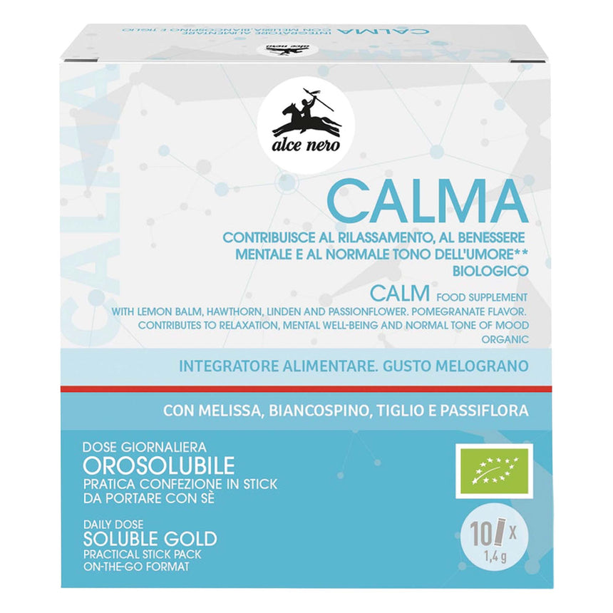 Alce Nero Integratore Rilassamento Calma Bio 14 g (10x1,4 g)