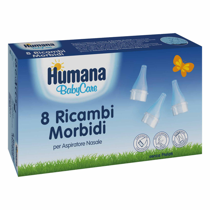 Humana BabyCare Ricambi Morbidi per Asipiratore Nasale 8 pezzi