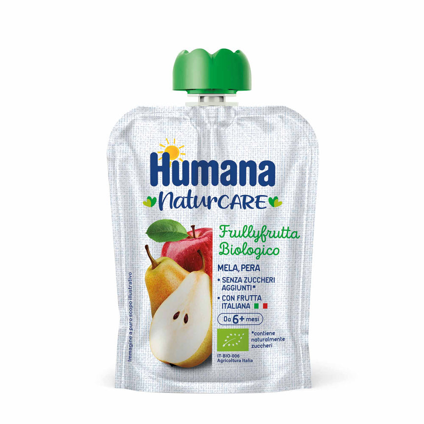 Humana Frullyfrutta Mela e Pera Bio 90 g