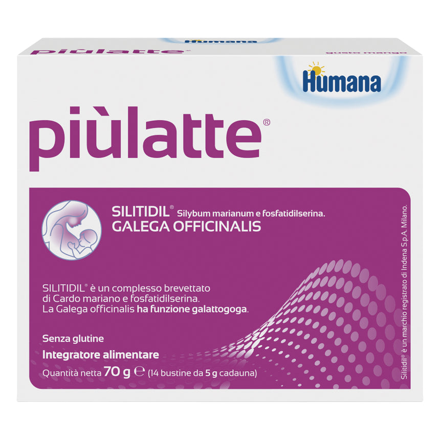 Humana Integratore Allattamento PiùLatte 70 g (14 bustine da 5 g)