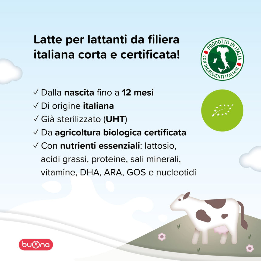 Buona Latte di Proseguimento BBmilk 0-12 mesi Bio liquido 500 ml