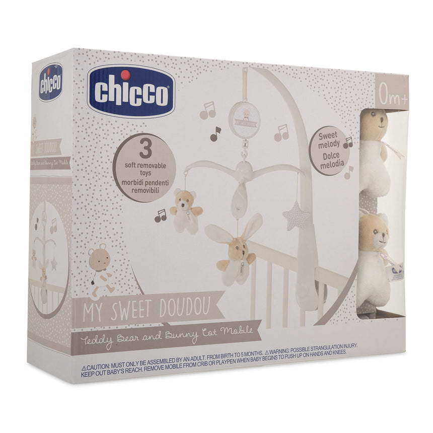 Chicco Giostrina Meccanica Orsetto e Coniglietto My Sweet Dou Dou +0m