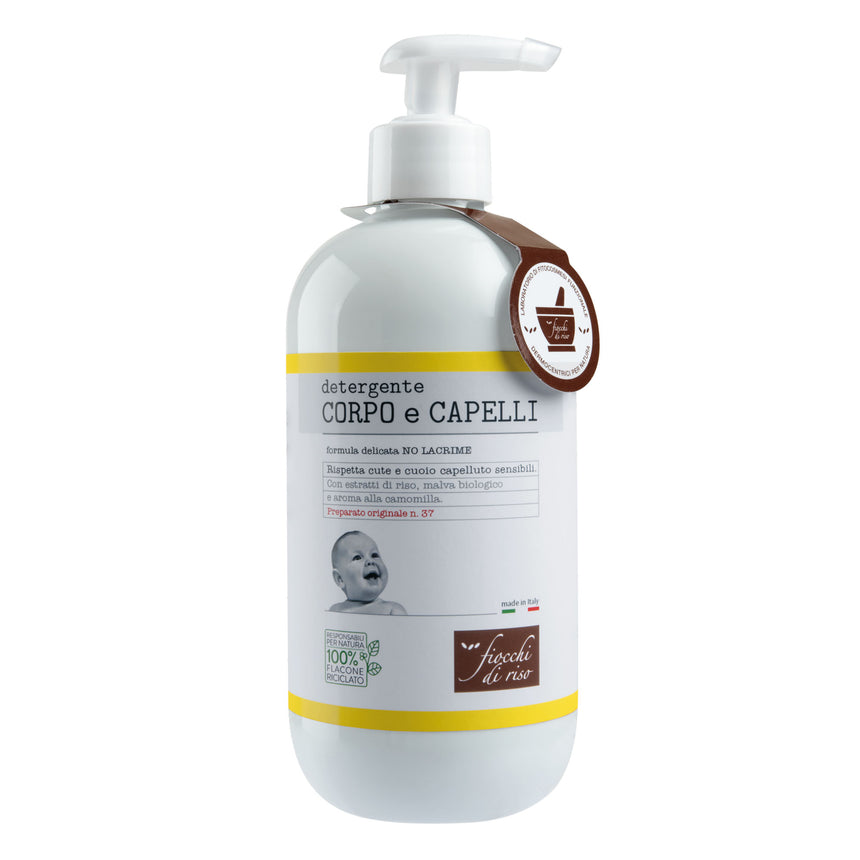 Fiocchi di Riso Detergente Corpo e Capelli alla Camomilla 400 ml