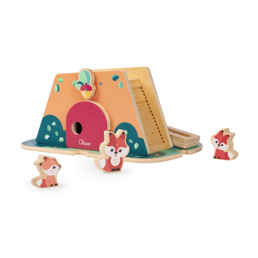 Chicco Playset in legno Tana delle Volpi My Wood Friends +2 anni